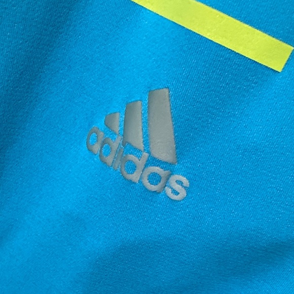 adidas Tops - adidas Blue and Yellow Sweatshirt
